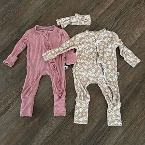 0-3 month bamboo Cozy Dreamerz pajama set